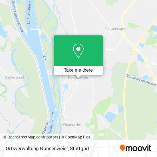 Ortsverwaltung Nonnenweier map