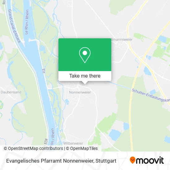 Карта Evangelisches Pfarramt Nonnenweier