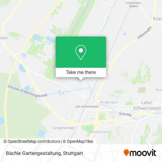Карта Bächle Gartengestaltung