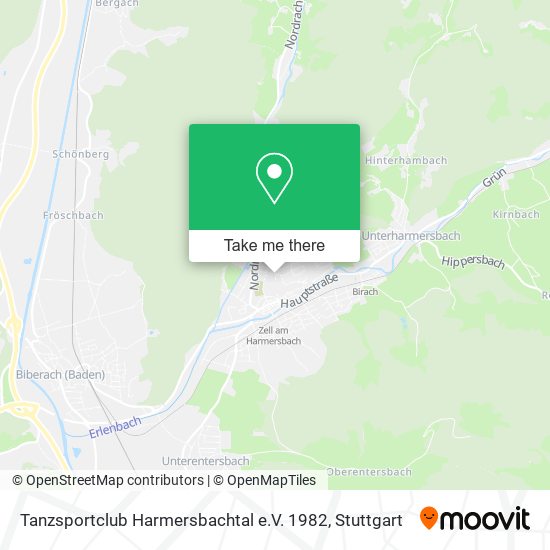Tanzsportclub Harmersbachtal e.V. 1982 map