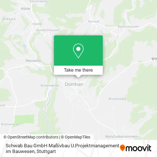 Карта Schwab Bau GmbH Maßivbau U.Projektmanagement im Bauwesen
