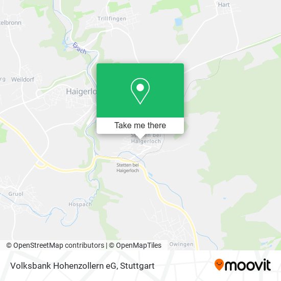 Volksbank Hohenzollern eG map