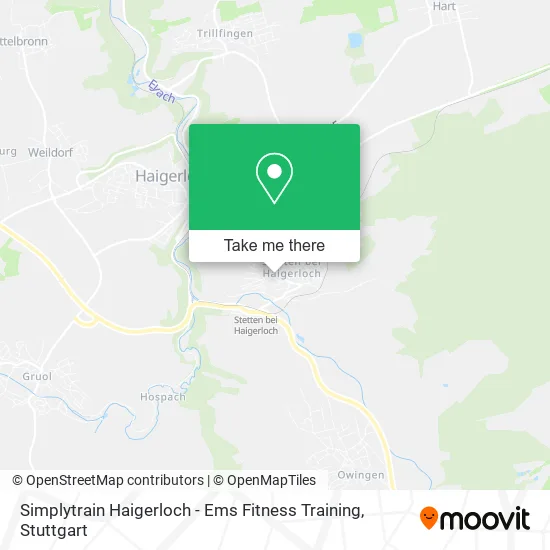 Карта Simplytrain Haigerloch - Ems Fitness Training