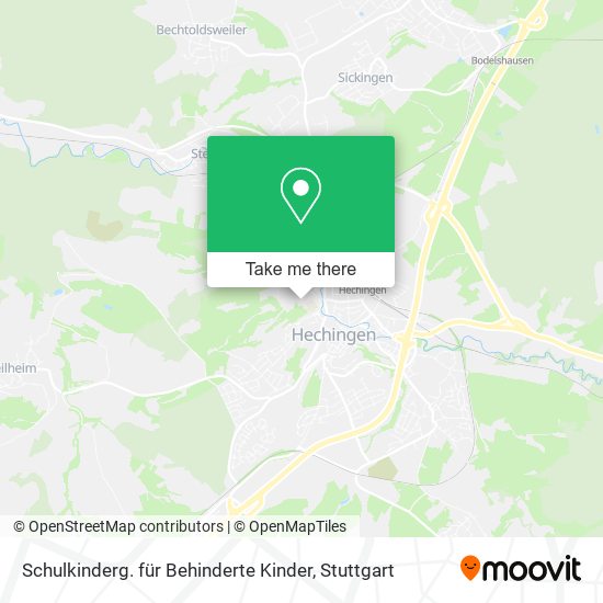 Карта Schulkinderg. für Behinderte Kinder