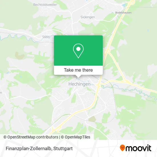 Карта Finanzplan-Zollernalb