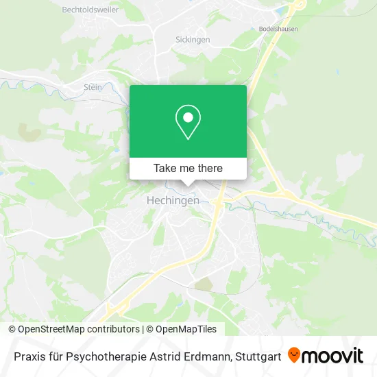 Карта Praxis für Psychotherapie Astrid Erdmann