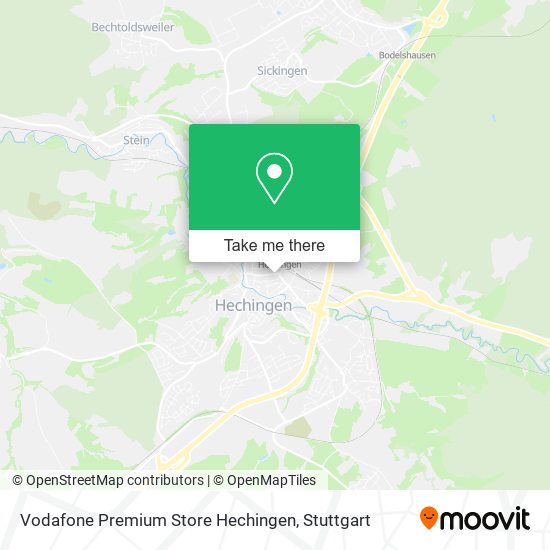 Карта Vodafone Premium Store Hechingen