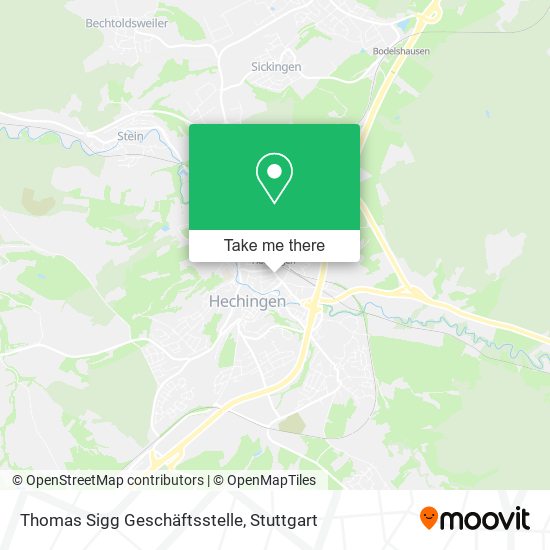 Thomas Sigg Geschäftsstelle map