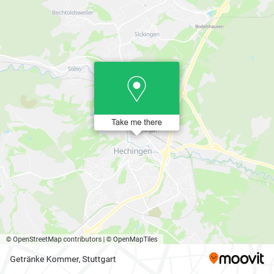 Карта Getränke Kommer