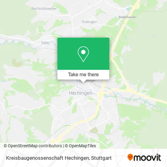 Карта Kreisbaugenossenschaft Hechingen