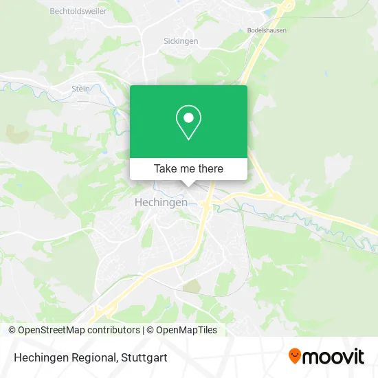 Карта Hechingen Regional
