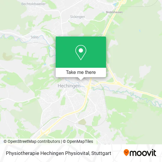 Карта Physiotherapie Hechingen Physiovital