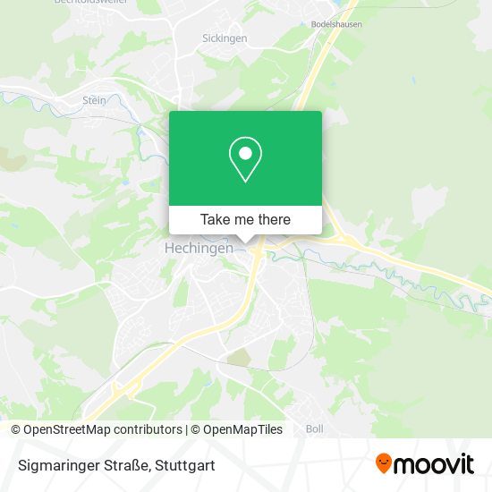 Карта Sigmaringer Straße
