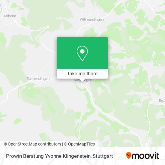 Prowin Beratung Yvonne Klingenstein map