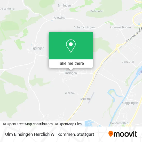 Карта Ulm Einsingen Herzlich Willkommen