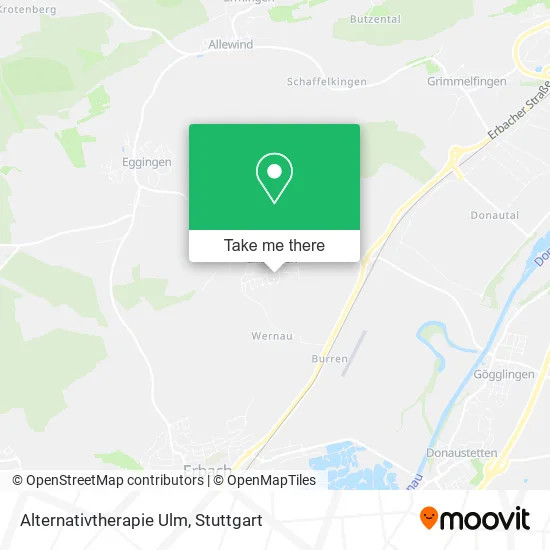 Карта Alternativtherapie Ulm