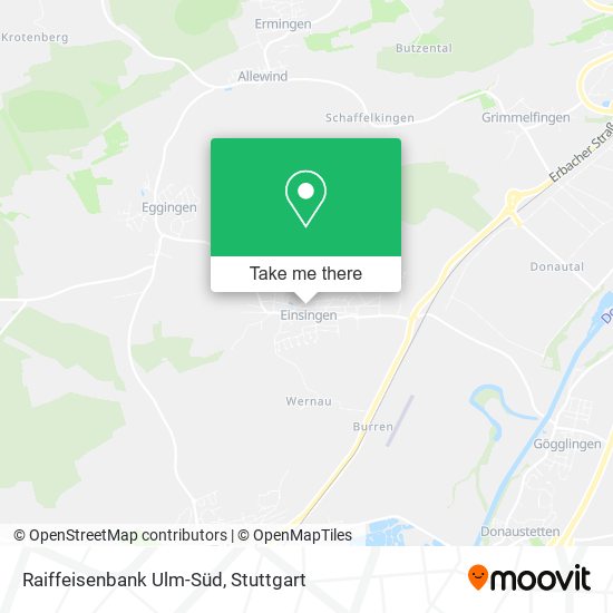 Raiffeisenbank Ulm-Süd map