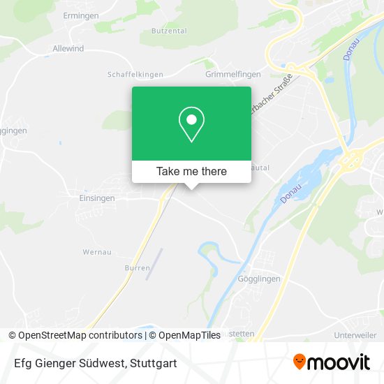 Efg Gienger Südwest map