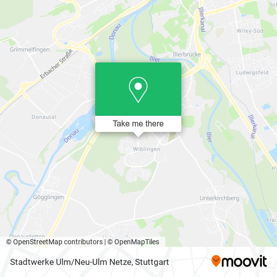 Stadtwerke Ulm/Neu-Ulm Netze map