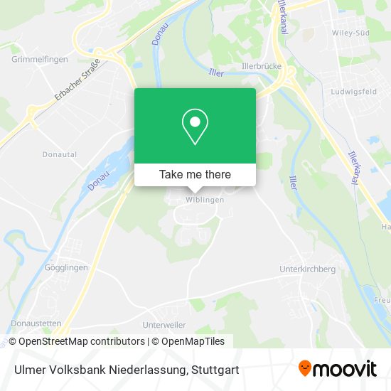 Карта Ulmer Volksbank Niederlassung