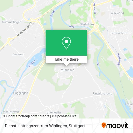 Dienstleistungszentrum Wiblingen map