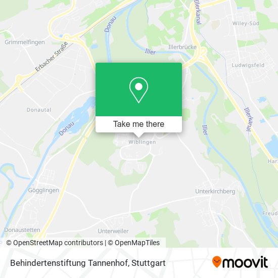 Карта Behindertenstiftung Tannenhof