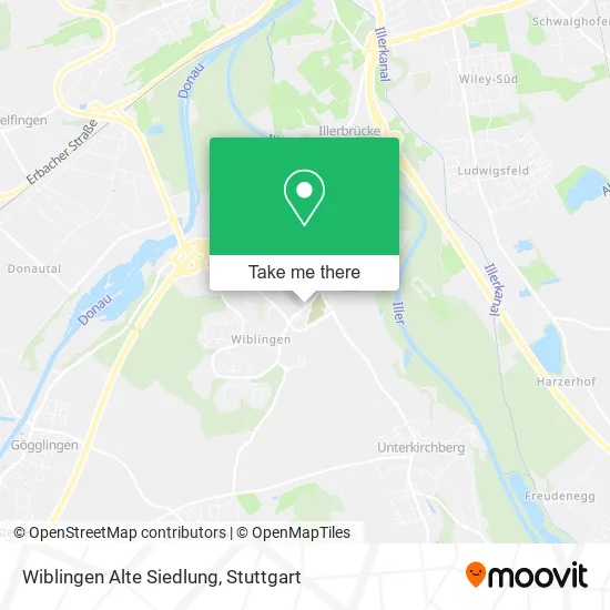 Карта Wiblingen Alte Siedlung