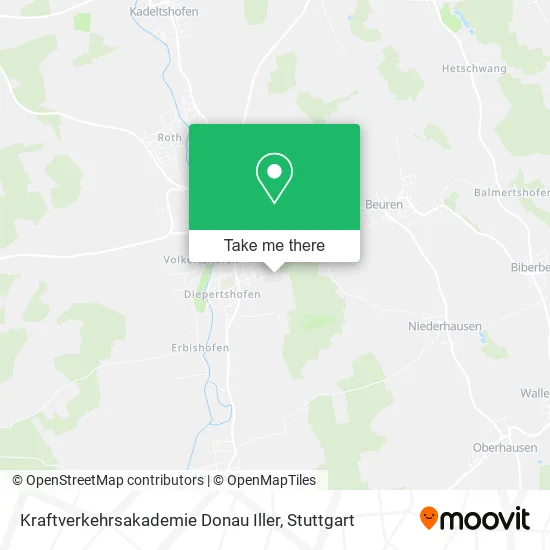 Карта Kraftverkehrsakademie Donau Iller