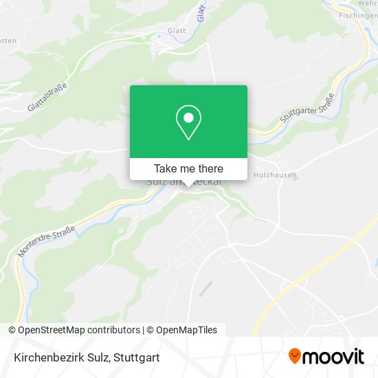 Карта Kirchenbezirk Sulz