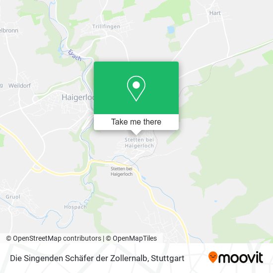 Die Singenden Schäfer der Zollernalb map