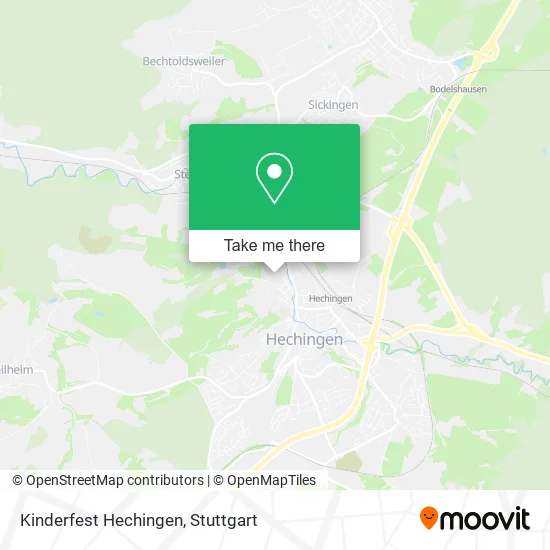 Карта Kinderfest Hechingen