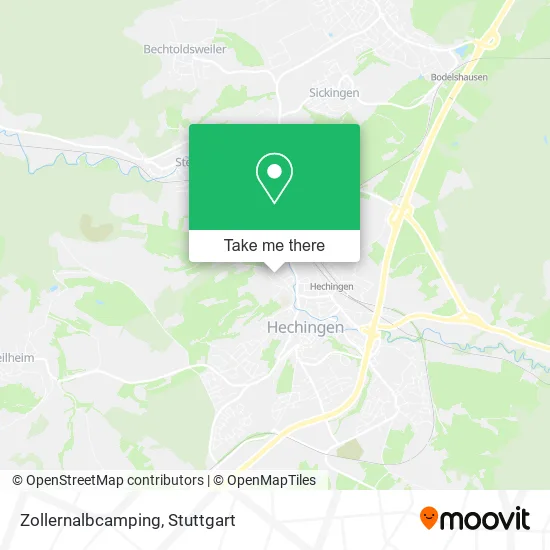 Карта Zollernalbcamping