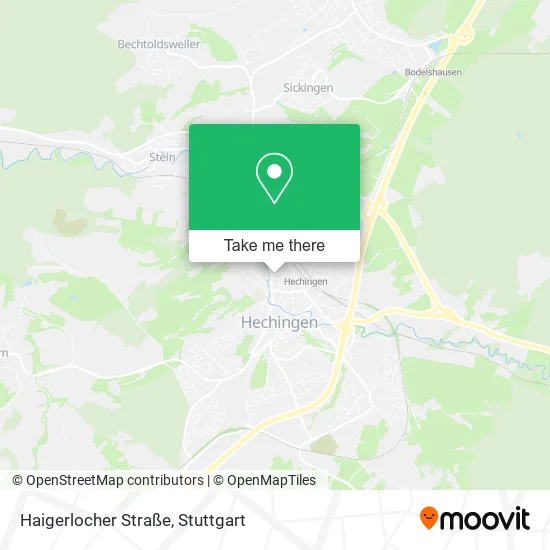 Карта Haigerlocher Straße