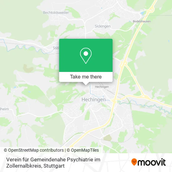 Verein für Gemeindenahe Psychiatrie im Zollernalbkreis map