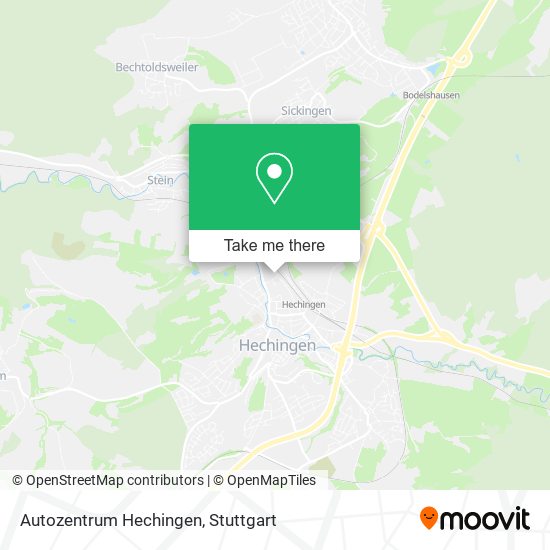 Карта Autozentrum Hechingen