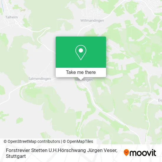 Карта Forstrevier Stetten U.H.Hörschwang Jürgen Veser