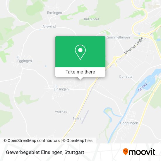 Gewerbegebiet Einsingen map