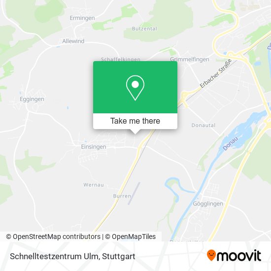 Schnelltestzentrum Ulm map