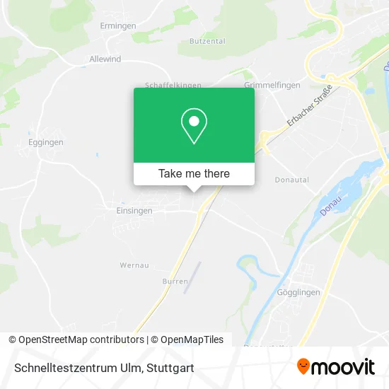 Карта Schnelltestzentrum Ulm