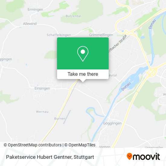Paketservice Hubert Gentner map