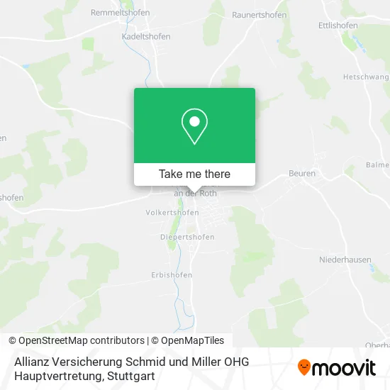 Карта Allianz Versicherung Schmid und Miller OHG Hauptvertretung