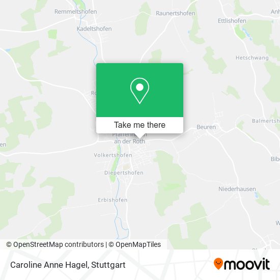 Caroline Anne Hagel map