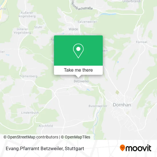 Карта Evang.Pfarramt Betzweiler