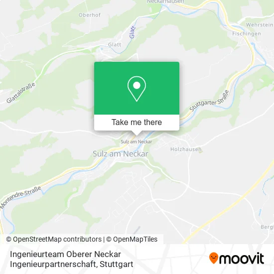 Карта Ingenieurteam Oberer Neckar Ingenieurpartnerschaft