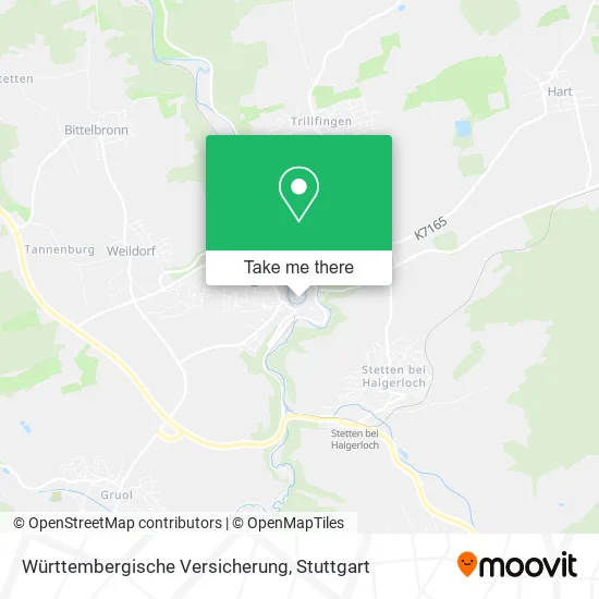 Карта Württembergische Versicherung