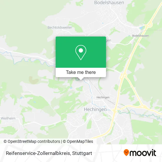 Карта Reifenservice-Zollernalbkreis