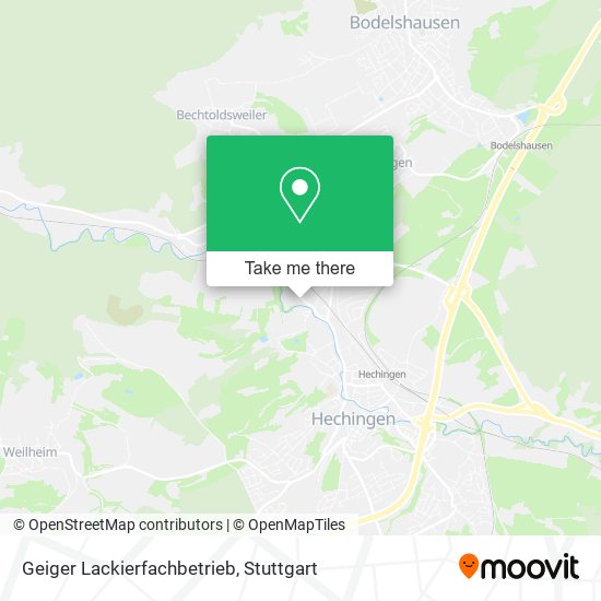 Geiger Lackierfachbetrieb map