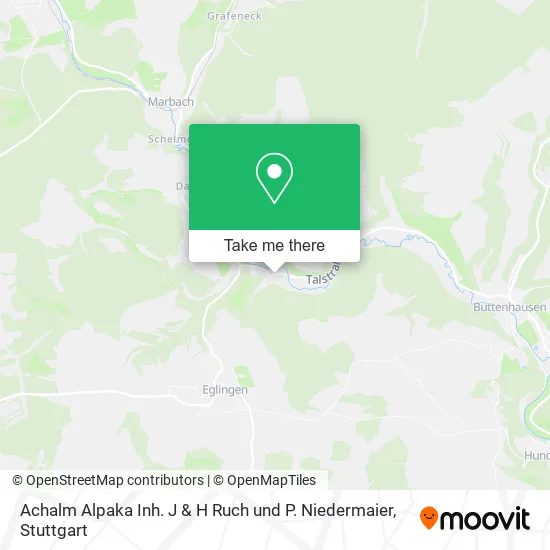 Карта Achalm Alpaka Inh. J & H Ruch und P. Niedermaier