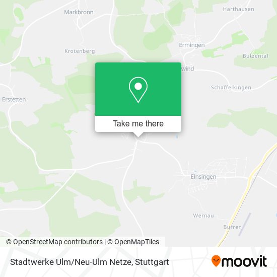 Карта Stadtwerke Ulm/Neu-Ulm Netze