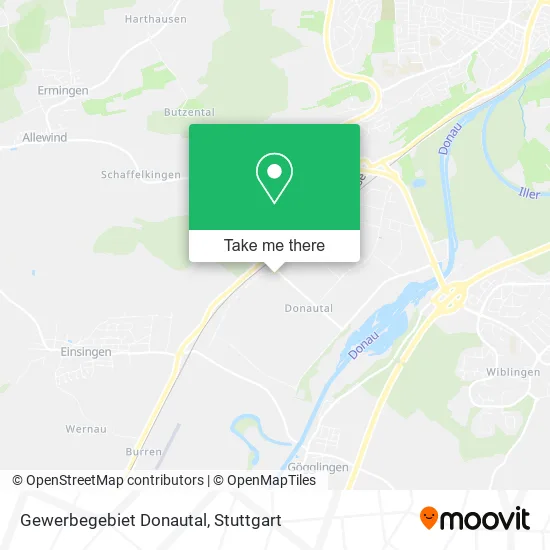Карта Gewerbegebiet Donautal